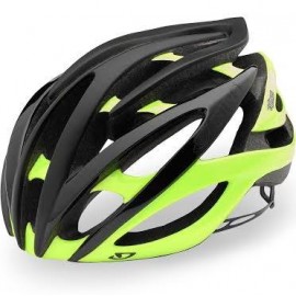 Giro Atmos Ii Casque De Route Matte Blackhighlight Yellow — casques vélo chez Veloland Nérac